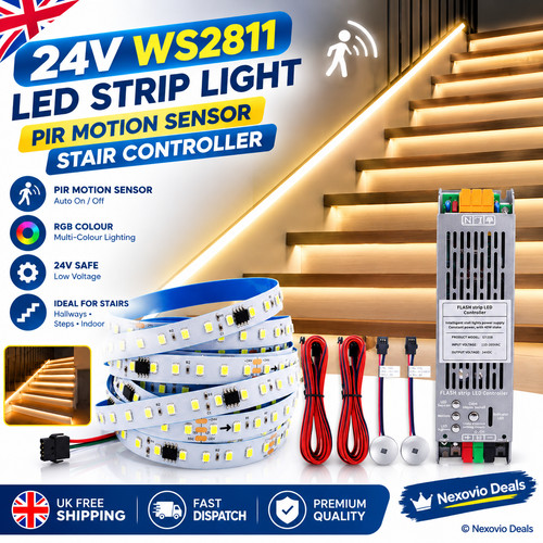Striscia led 24v ws2811 luce - striscia,