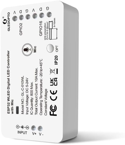 Gledopto 010wl 5v 24v - gl-c-010wl, 5v-24v
